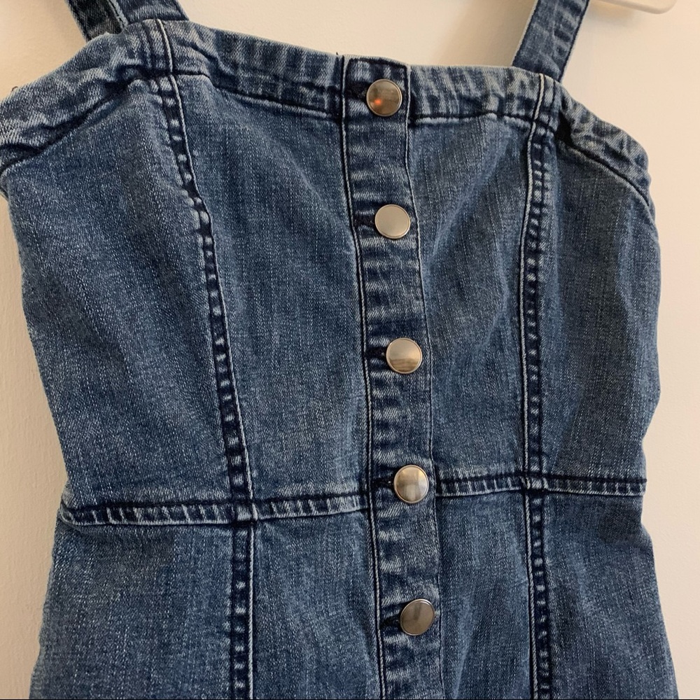Aeropostale Button Down Fitted Jean Dress